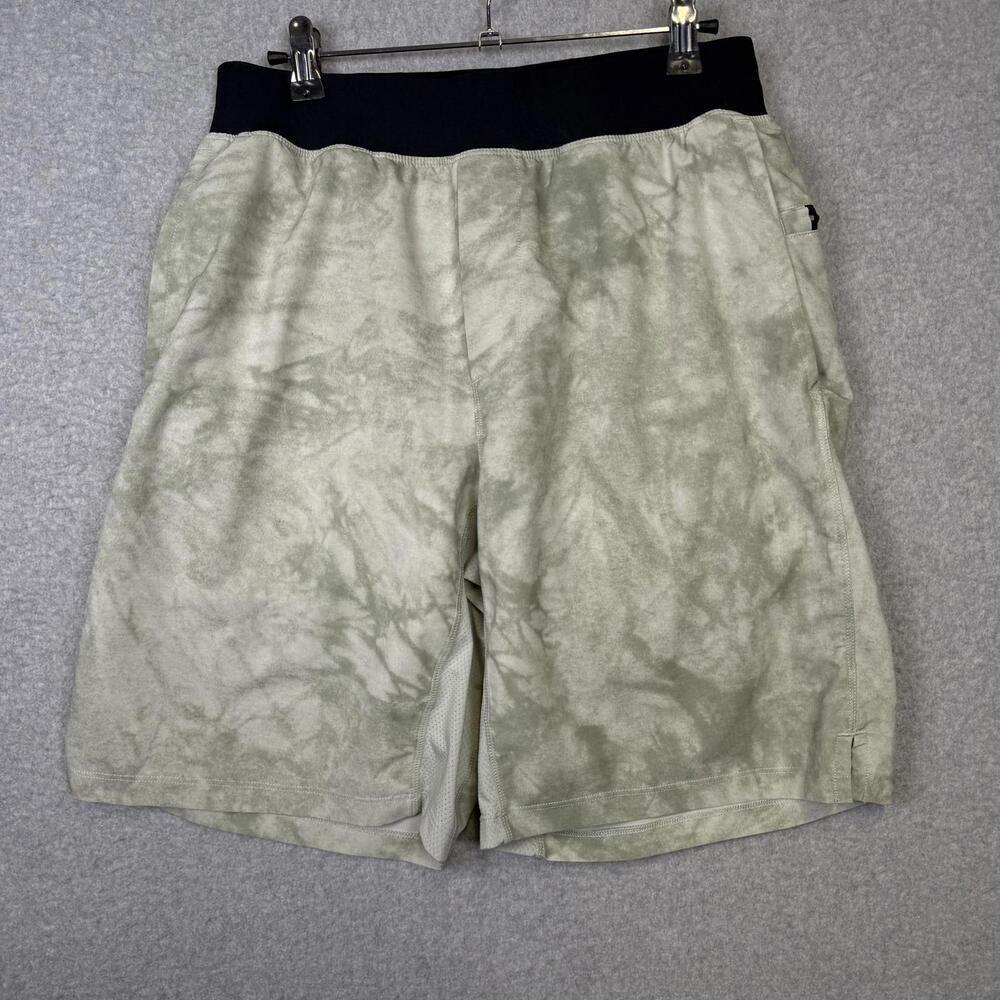 Fabletics Men's Size 29 Black Grey Tie Dye Athletic Shorts 9" Inseam